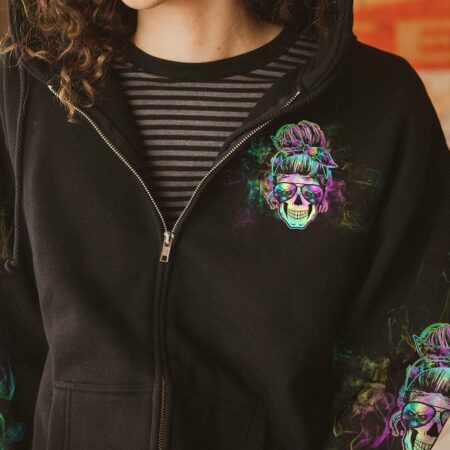 I'M A B DON'T TRY ME TIE DYE SKULL ALL OVER PRINT - TLTW0301236