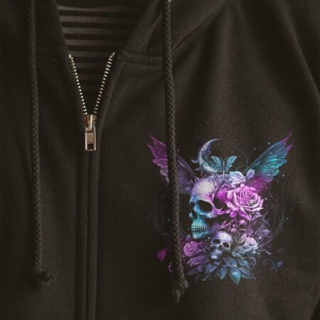 KARMA FAIRY SKULL WINGS ROSES ALL OVER PRINT - TLNZ2702234