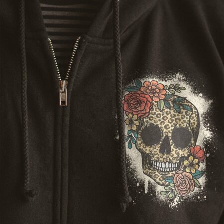 DON'T TRY TO FIGURE ME OUT LEOPARD SKULL ALL OVER PRINT - TLTY1411221