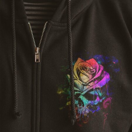 DON'T TRY TO FIGURE ME OUT ROSE SKULL ALL OVER PRINT - TLTW0803234