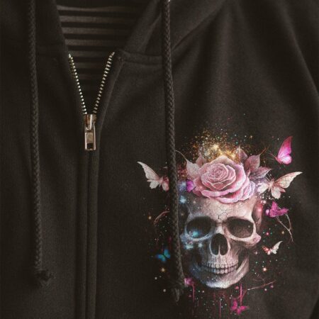 I'M A GRUMPY OLD WOMAN ROSE SKULL ALL OVER PRINT - YHHN1002231