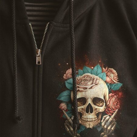 DON'T LIKE MY ATTITUDE ROSES SKULL ALL OVER PRINT - YHHN1403231