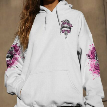 I'M A B DON'T TRY ME ROSE MESSY BUN ALL OVER PRINT - TLNO1701231