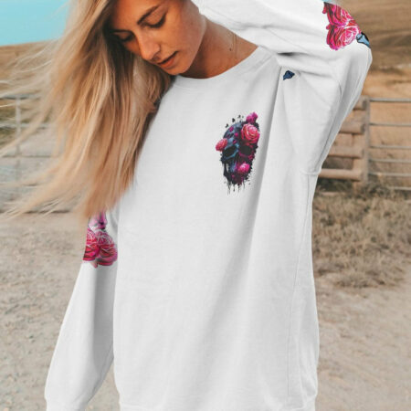 I MAY NOT BE PERFECT SKULL ROSE ALL OVER PRINT - TLNZ1404233