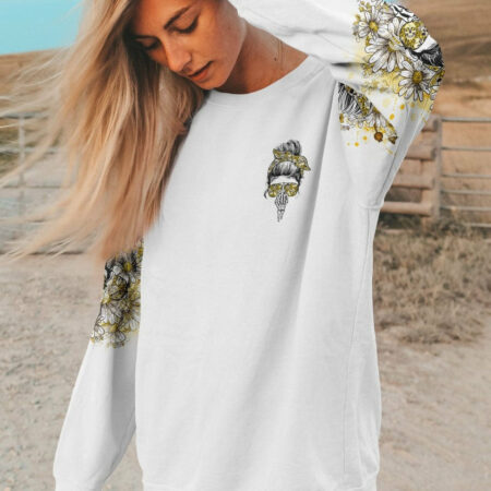 I'M A B DON'T TRY ME MESSY BUN DAISY ALL OVER PRINT - TLNO1704232