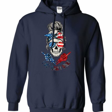 I DO WHAT I WANT AMERICAN MESSY BUN SKULL COTTON SHIRT - TLNO2811221