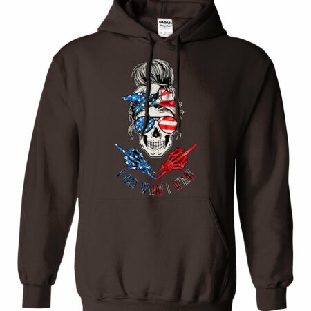 I DO WHAT I WANT AMERICAN MESSY BUN SKULL COTTON SHIRT - TLNO2811221