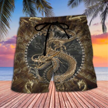 Dragon Love Life Dragon Vintage - Beach Short - Owl Ohh-Owl Ohh