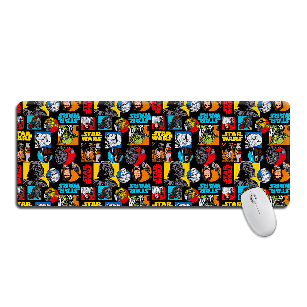 Starwars Pattern Colorful All Star - Mouse Pad Plus Size