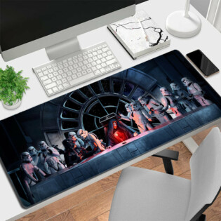 Star Wars The Last Supper Stormtrooper Emperor Palpatine - Mouse Pad Plus Size - Owl Ohh-Owl Ohh