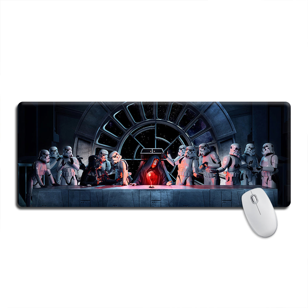 Star Wars The Last Supper Stormtrooper Emperor Palpatine - Mouse Pad Plus Size