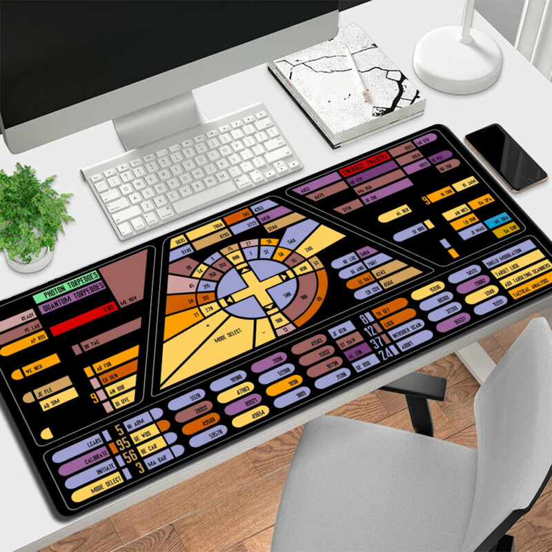 Star Trek Console LCARS Interface - Mouse Pad Plus Size - Owl Ohh-Owl Ohh