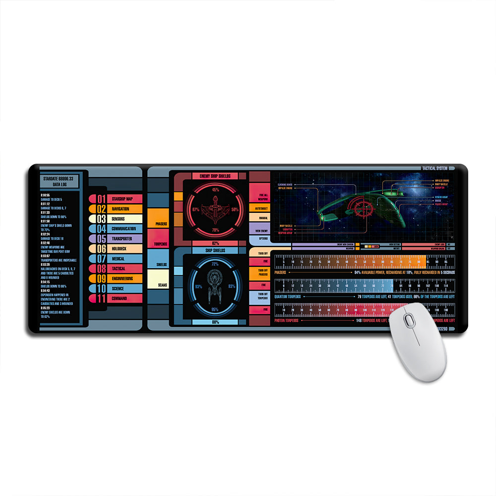 Star Trek LCARS Tactical System - Mouse Pad Plus Size