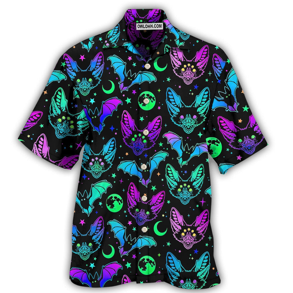 Bat Neon Magic - Hawaiian Shirt - Owl Ohh - Owl Ohh