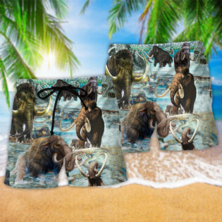 Mammoth Animals Back To Time Mammoth Alive - Beach Short - Owl Ohh - Owl Ohh