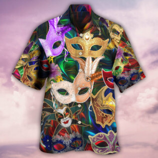 Mardi Gras Feather Party - Hawaiian Shirt - Owl Ohh - Owl Ohh