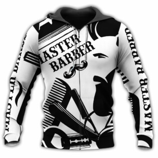 Barber Black And White Style - Hoodie - Owl Ohh - Owl Ohh
