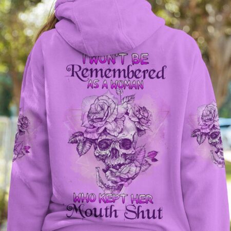I WON'T BE REMEMBERED ROSE SKULL ALL OVER PRINT - TLNZ2912221