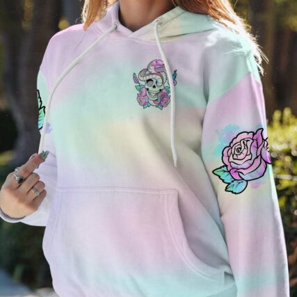 LOVE ME LIKE MY DEMONS DO PASTEL SKULL SNAKE ALL OVER PRINT - TLTR2812223