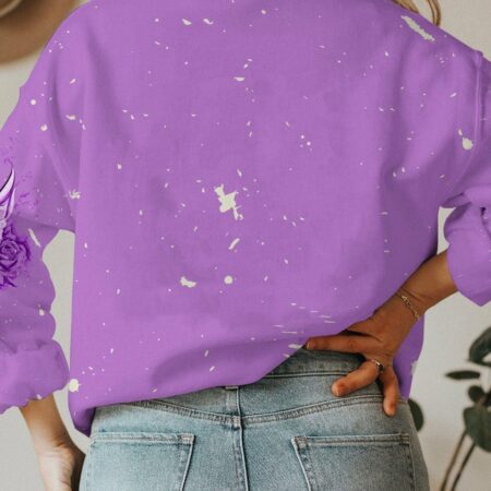 I'M THE FKING QUEEN TATTOOED SKULL ROSE BLEACHED ALL OVER PRINT - TLTW3101234