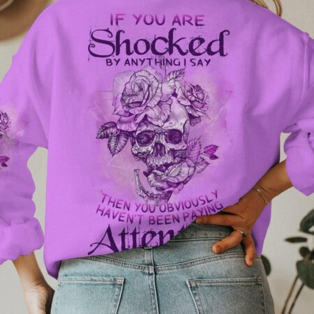 IF YOU ARE SHOCKED ROSE SKULL ALL OVER PRINT - TLNZ1301233