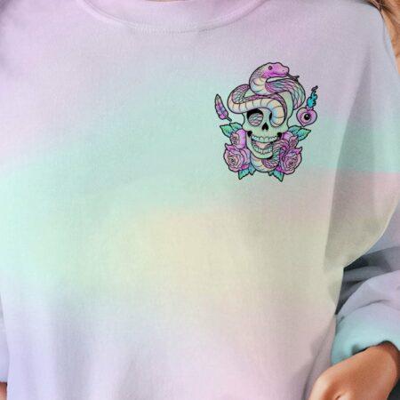 LOVE ME LIKE MY DEMONS DO PASTEL SKULL SNAKE ALL OVER PRINT - TLTR2812223