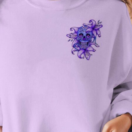 CAN YOU SEE THE F YOU LILY FLOWER SKULL ALL OVER PRINT - TLTW0601234