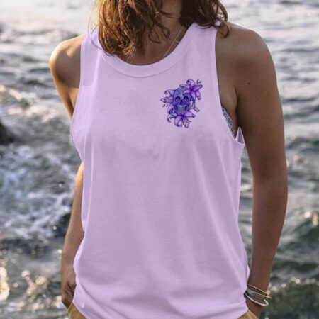 CAN YOU SEE THE F YOU LILY FLOWER SKULL ALL OVER PRINT - TLTW0601234