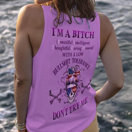 I'M A B DON'T TRY ME MESSY BUN ALL OVER PRINT - YHHG0401233