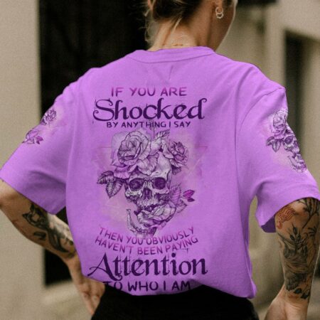 IF YOU ARE SHOCKED ROSE SKULL ALL OVER PRINT - TLNZ1301233