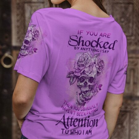 IF YOU ARE SHOCKED ROSE SKULL ALL OVER PRINT - TLNZ1301233