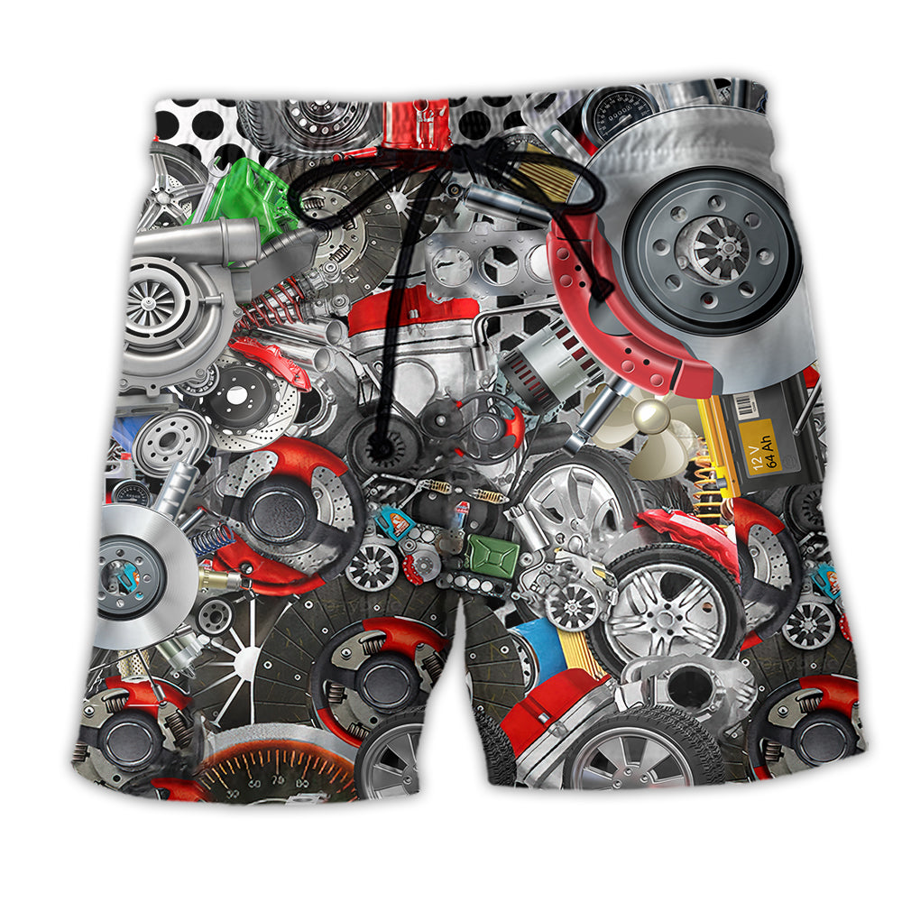 Mechanic I'm A Mechanic It's Not For The Weak Cool Style - Beach Short - Owl Ohh - Owl Ohh