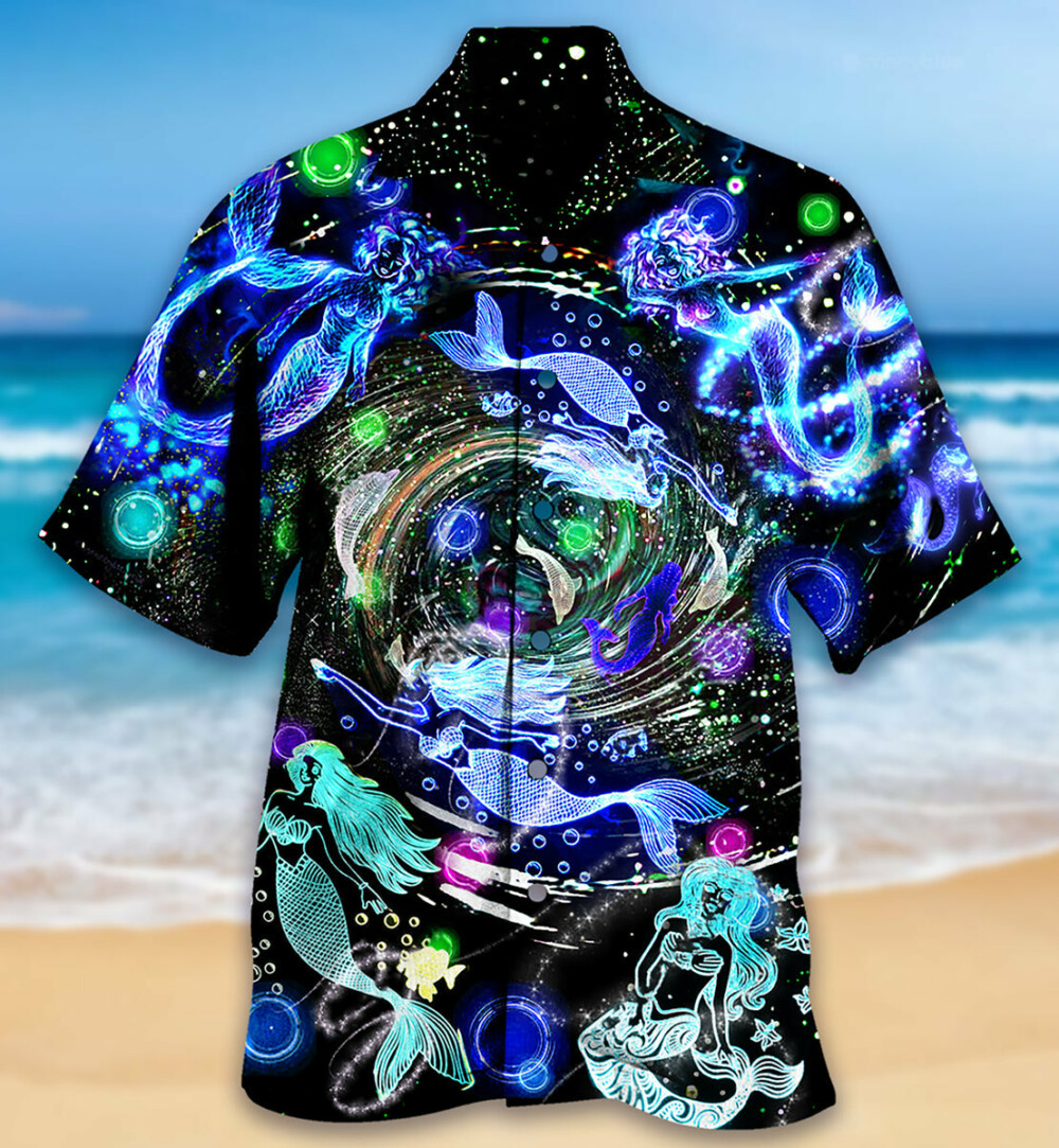 Mermaid Love Ocean With Lot of Mermaid - Hawaiian Shirt - Owl Ohh - Owl Ohh