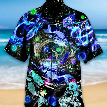 Mermaid Love Ocean With Lot of Mermaid - Hawaiian Shirt - Owl Ohh - Owl Ohh