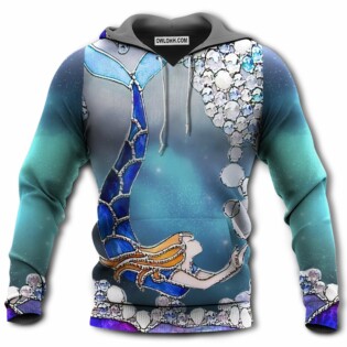Mermaid Loves Ocean And Sky Line - Hoodie - Owl Ohh - Owl Ohh