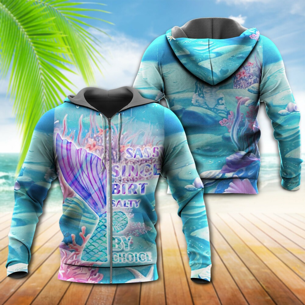 Mermaid Loves Ocean And Sky Line By Choice - Hoodie - Owl Ohh - Owl Ohh