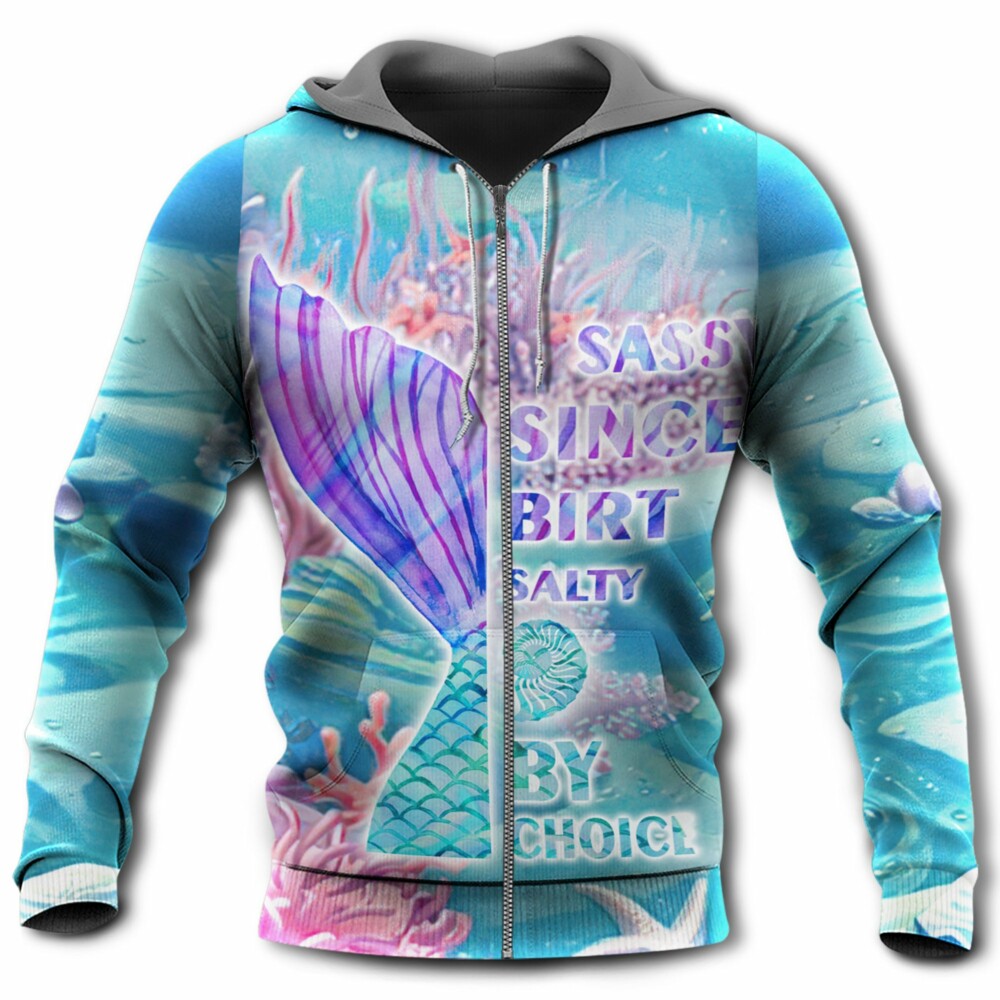 Mermaid Loves Ocean And Sky Line By Choice - Hoodie - Owl Ohh - Owl Ohh