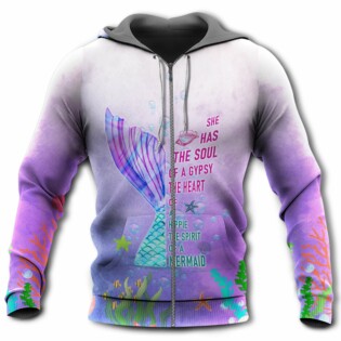 Mermaid Loves Ocean And Sky Line The Soul - Hoodie - Owl Ohh - Owl Ohh