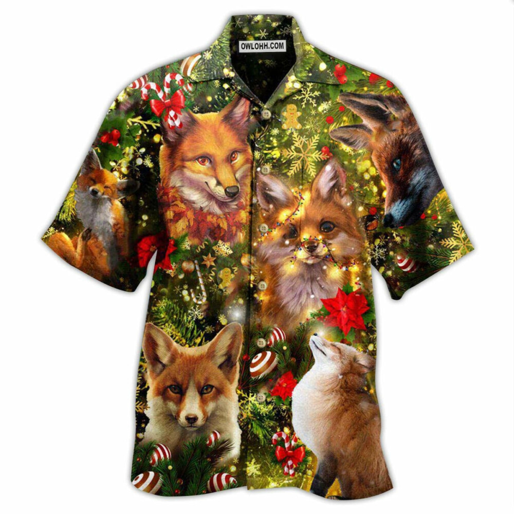 Christmas Merry Christmas Foxmask - Hawaiian Shirt - Owl Ohh - Owl Ohh