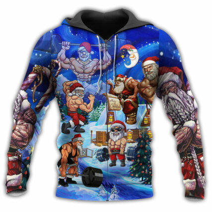 Christmas Merry Christmas Santa Stronger - Hoodie - Owl Ohh - Owl Ohh
