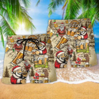 Merry Xmas Love Beer - Beach Short - Owl Ohh - Owl Ohh