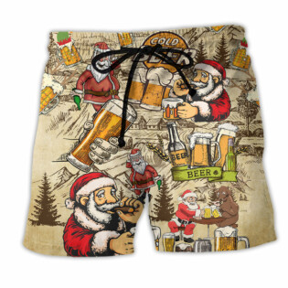 Merry Xmas Love Beer - Beach Short - Owl Ohh - Owl Ohh