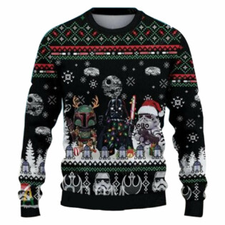 Christmas Star Wars Merry Xmas Star Wars Movies - Sweater - Ugly Christmas Sweaters