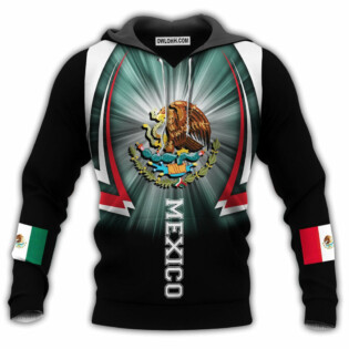 Mexico Style Blue And Black Cool - Hoodie - Owl Ohh - Owl Ohh