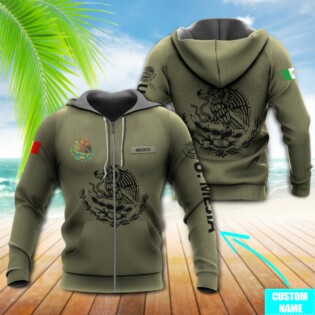 Mexico Eagle Sign Personalized - Hoodie - Owl Ohh - Owl Ohh