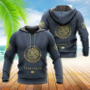 Mexico Pasaporte Blue Style - Hoodie - Owl Ohh - Owl Ohh