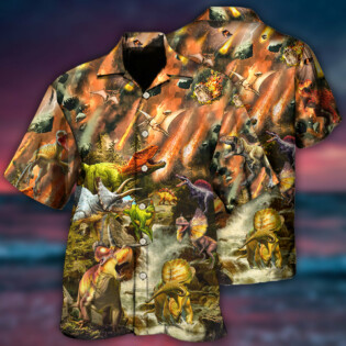 Dinosaur Disastrous War - Hawaiian Shirt - Owl Ohh - Owl Ohh