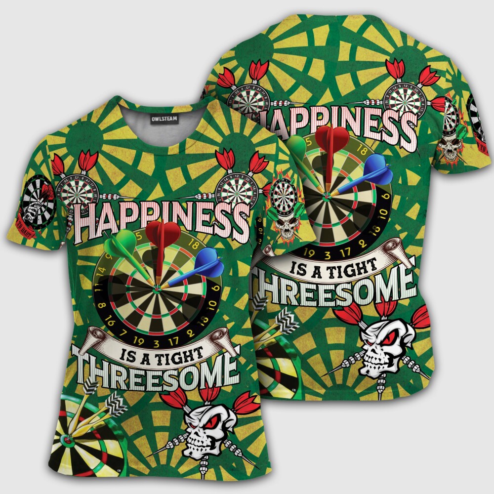 Darts Happiness Is A Tight Threesome - Hoodie - HOOD05NVC180921
