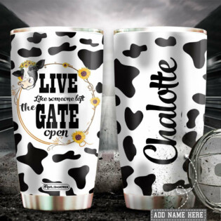 Cow Live Like Someone Left Personalized - Tumbler - Owl Ohh - Owl Ohh