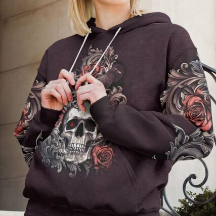 LOVE ME LIKE MY DEMONS DO SKULL ALL OVER PRINT - TLTM0811221